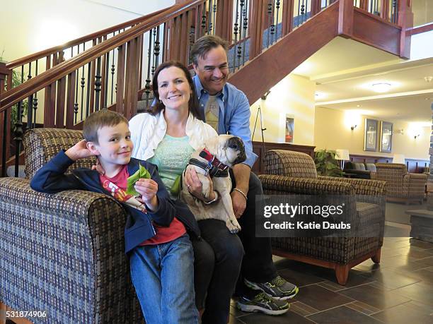 Melissa Blake, mayor of the regional municipality of Wood Buffalo, of which Fort McMurray is a part, in the lobby of the building where her family is...