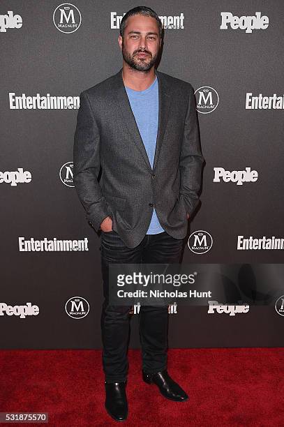 Actor Taylor Kinney attends the 2016 Entertainment Weekly & People New York Upfronts VIP Party at Cedar Lake on May 16, 2016 in New York City.