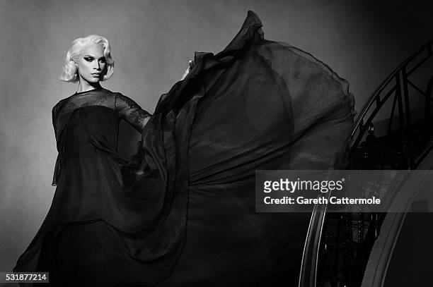 Miss Fame departs the Martinez Hotel during the 69th annual Cannes Film Festival on May 15, 2016 in Cannes, France.