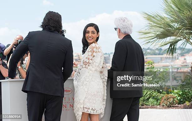 Adam Driver, Golshifteh Farahani, Jim Jarmusch attends the "Paterson" Photocall at the annual 69th Cannes Film Festival at Palais des Festivals on...