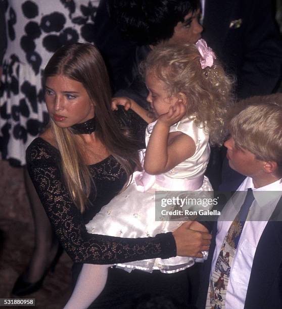 Ivanka Trump, Tiffany Trump and Eric Trump attend 50th Birthday Party for Donald Trump on June 13, 1996 at Trump Tower in New York City.