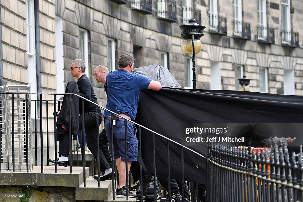 Cast And Crew On The Set Of Trainspotting Sequel