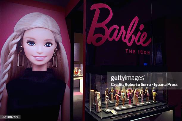 Preview of the exhibiton "Barbie - the Icon" at Palazzo Albergati on May 17, 2016 in Bologna, Italy.