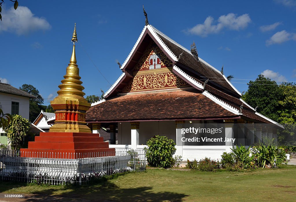 Landscape Aphay temple Luang Prabang Laos