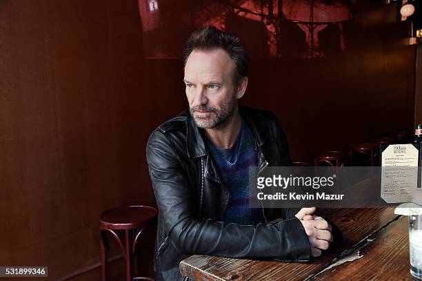 Musician Sting poses for a portrait on April 30, 2016 in New York City.