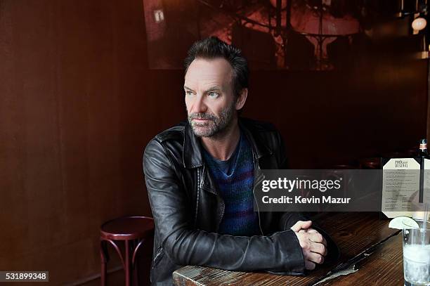 Musician Sting poses for a portrait on April 30, 2016 in New York City.