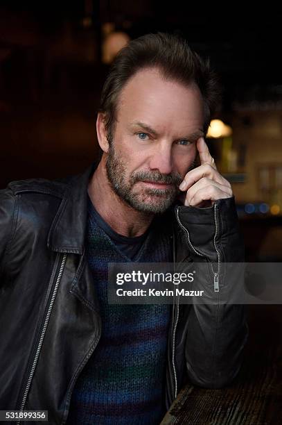 Musician Sting poses for a portrait on April 30, 2016 in New York City.