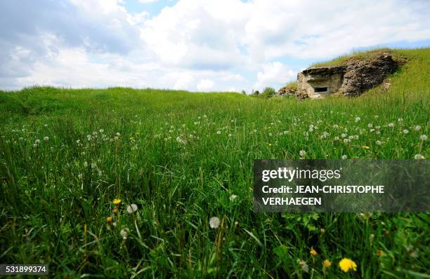 Picture taken on May 17, 2016 shows the fort of Douaumont on the battlefield of Verdun, in Douaumont, eastern France.