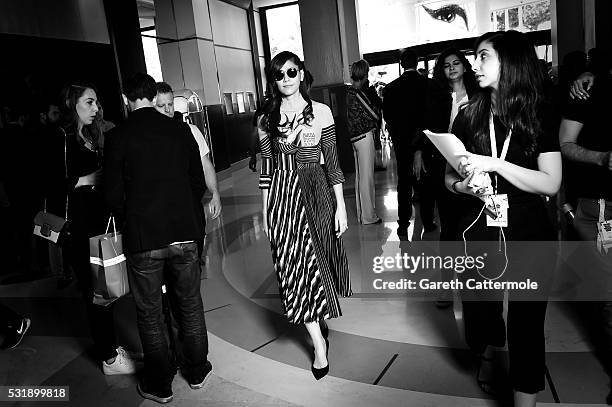 Chompoo Araya A. Hargate arrives at the Martinez Hotel during the 69th annual Cannes Film Festival on May 12, 2016 in Cannes, France.