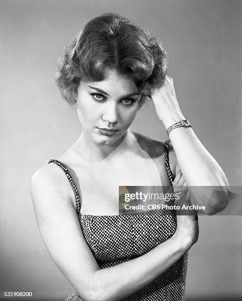 Elizabeth MacRae portrays Edna in the television program Rendezvous, episode, The Magic Touch. Image dated February 6, 1959. New York, NY.