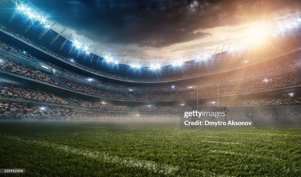 Dramatische american football Stadion
