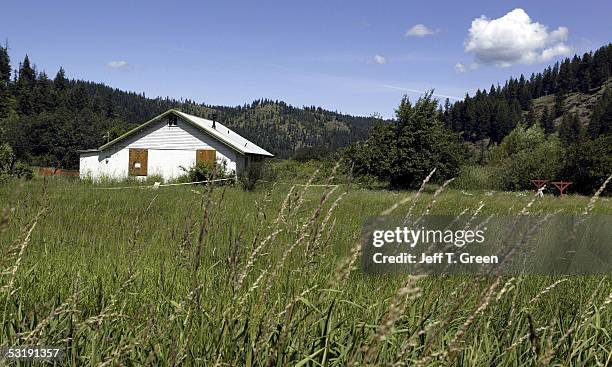 The home of Shasta and Dylan Groene is seen on July 3, 2005 outside of Coeur d' Alene, Idaho. A registered sex offender from North Dakota, Joseph...