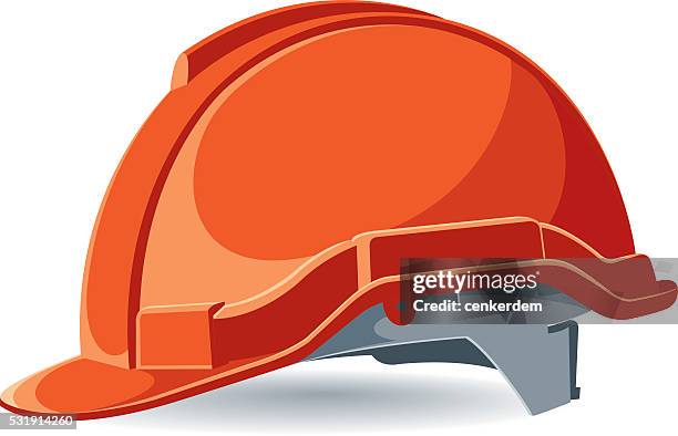 ilustraciones, imágenes clip art, dibujos animados e iconos de stock de vector de trabajador casco - casco duro