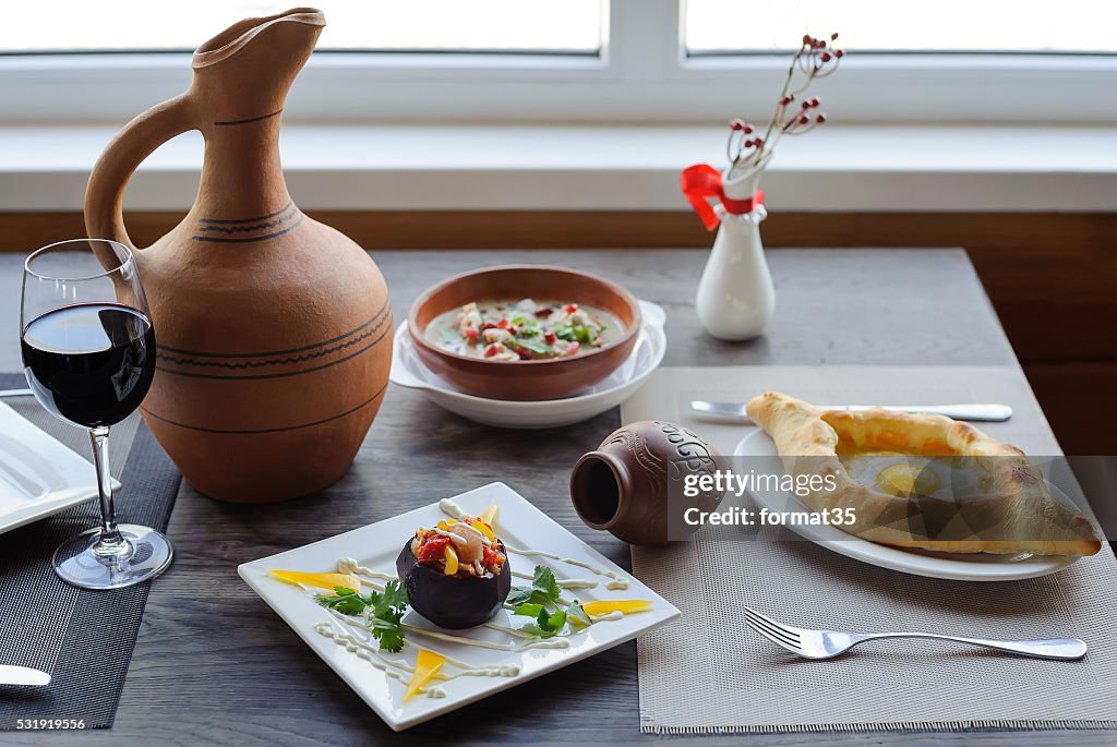 Traditional georgian cuisine.