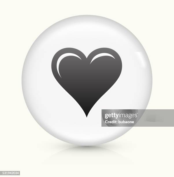 cards heart icon on white round vector button - beige suit stock illustrations