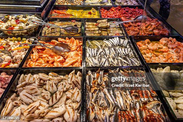 les halles food court lyon, france - lyon food stock pictures, royalty-free photos & images