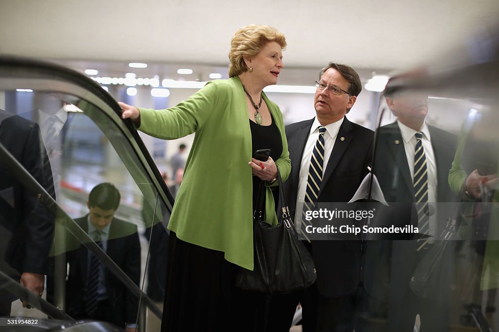 Senate Legislators Speak To The Press After Weekly Policy Luncheons