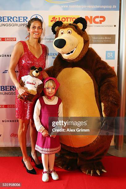 Julia Goerges arrives for the Players' Party on day four of the Nuernberger Versicherungscup 2016 on May 17, 2016 in Nuremberg, Germany.