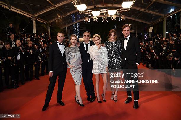 Norwegian actor Anders Danielsen Lie, Austrian actress Nora von Waldstatten, French director Olivier Assayas, US actress Kristen Stewart, French...