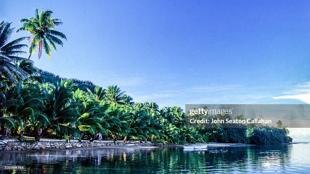 Morning at Haapiti on Moorea Island