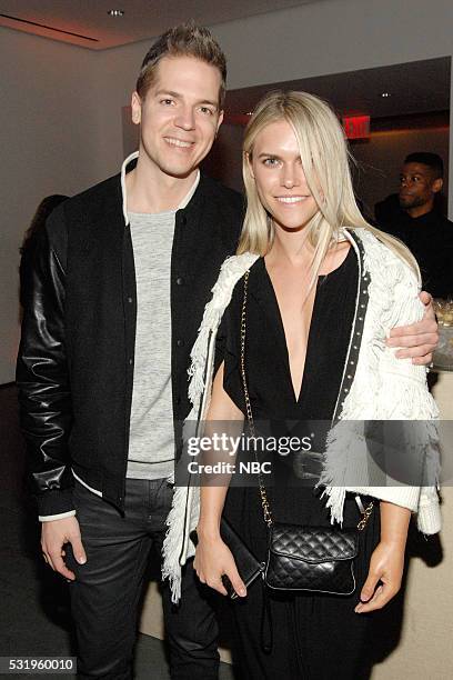 Upfront Party at MoMA in New York City on Monday, May 16, 2016" -- Pictured: Jason Kennedy, ?E! News? on E! Entertainment, Lauren Scruggs --