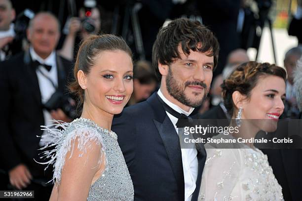Michelle Jenner, Daniel Grao and Emma Suarez attend the screening of "Julieta" at the annual 69th Cannes Film Festival at Palais des Festivals on May...