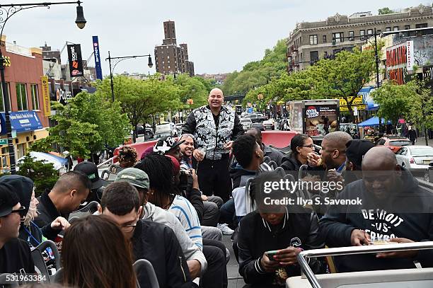 Fat Joe poses during Ride Of Fame ride with "My Voice" at Bryant Park on May 17, 2016 in New York City.