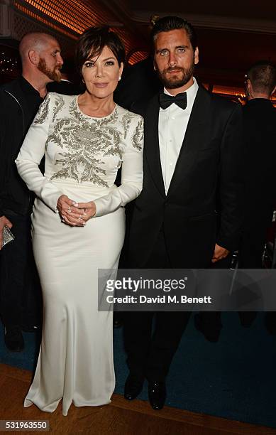 Kris Jenner and Scott Disick attend the de Grisogono party during the 69th Cannes Film Festival at Hotel du Cap-Eden-Roc on May 17, 2016 in Cap...