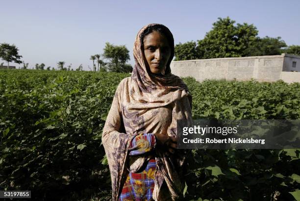 Mukhtiar Mai, who was gang raped by 6 men from a more powerful clan living next door on June 22 poses August 25, 2004 in Jatoimeerwala, Pakistan. She...
