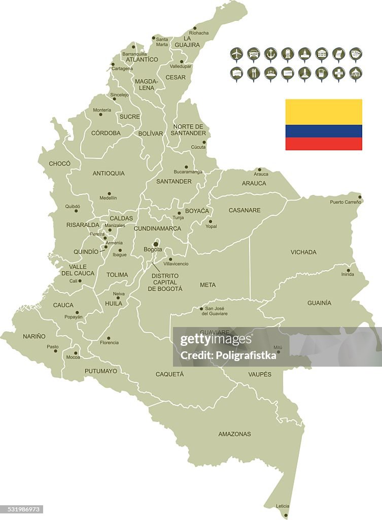 Map of Colombia