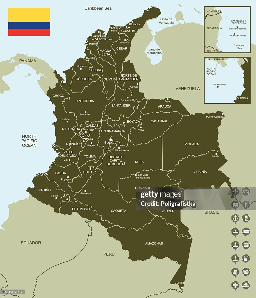 Map of Colombia