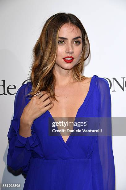 Ana de Armas attends the De Grisogono Party at the annual 69th Cannes Film Festival at Hotel du Cap-Eden-Roc on May 17, 2016 in Cap d'Antibes, France.