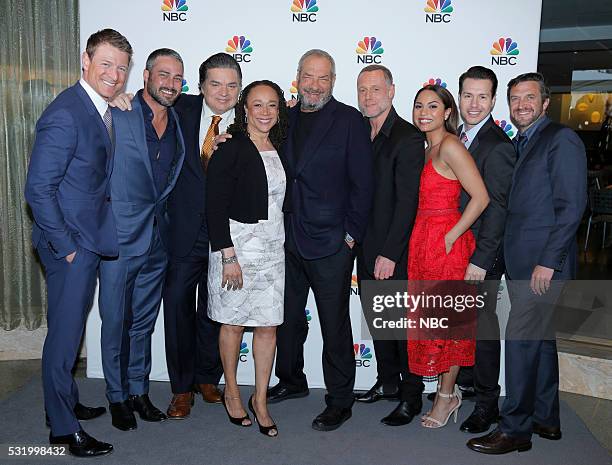 NBCUniversal Upfront in New York City on Monday, May 16, 2016" -- Pictured: Philip Winchester, "Chicago Justice" on NBC; Taylor Kinney, ?Chicago...