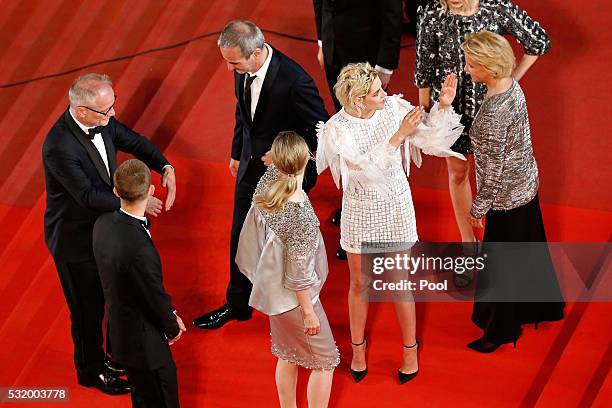 Kristen Stewart arrives at the "Personal Shopper" premiere during the 69th annual Cannes Film Festival at the Palais des Festivals on May 17, 2016 in...