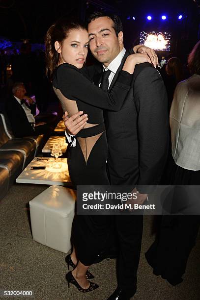 Barbara Palvin and Mohammed Al Turki attend the de Grisogono party during the 69th Cannes Film Festival at Hotel du Cap-Eden-Roc on May 17, 2016 in...