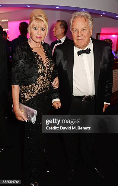 Ivana Trump and Massimo Gargia attend the de Grisogono party during the 69th Cannes Film Festival at Hotel du Cap-Eden-Roc on May 17, 2016 in Cap...