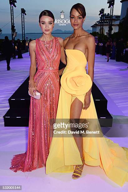 Lara Leito and Godeliv Van den Brandt attend the de Grisogono party during the 69th Cannes Film Festival at Hotel du Cap-Eden-Roc on May 17, 2016 in...