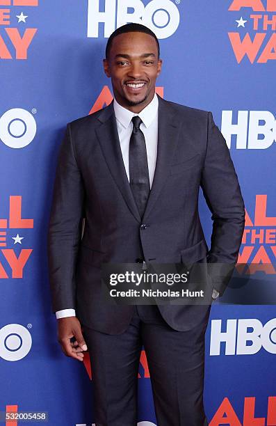 Actor Anthony Mackie attends the NYC special screening of HBO Films' "All The Way" at Jazz at Lincoln Center on May 17, 2016 in New York City.