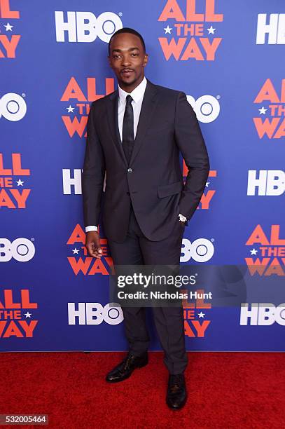 Actor Anthony Mackie attends the NYC special screening of HBO Films' "All The Way" at Jazz at Lincoln Center on May 17, 2016 in New York City.