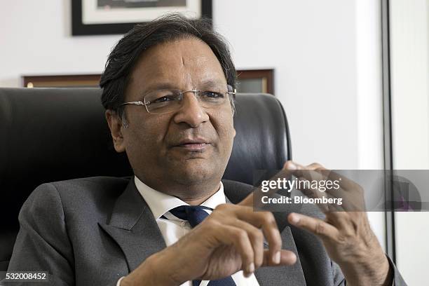 Ajay Singh, chairman of SpiceJet Ltd., speaks during an interview in Gurgaon, India, on Monday, Feb. 8, 2016. SpiceJet are scheduled to release...