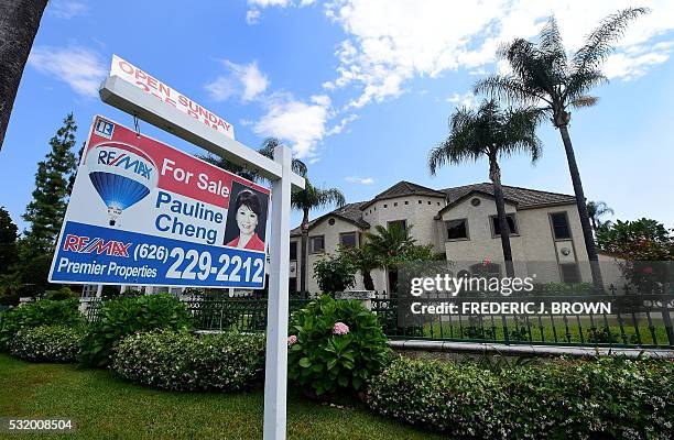 Property estimated at close to 4 million USD sits for sale in Arcadia, California on May 17 where "mansionization" has become a flash point, houses...