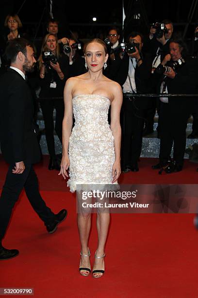 Actress Chloe Sevigny attends the 'Personal Shopper' premiere during the 69th annual Cannes Film Festival at the Palais des Festivals on May 17, 2016...