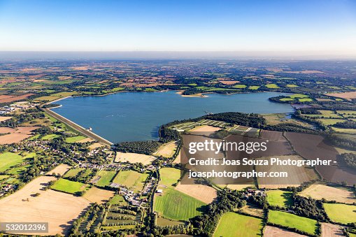 Hanningfield Aerial View Of Hanningfield Reservoir England Essex High-Res Stock ...