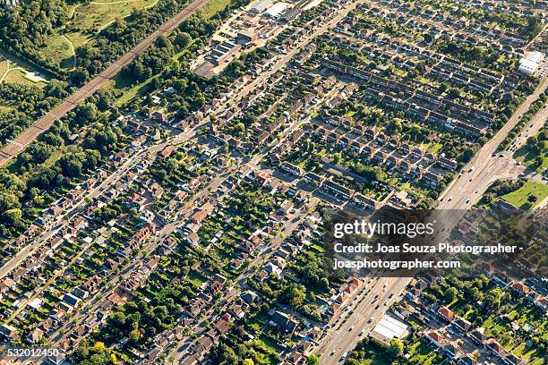 aerial view of chelmsford suburbs. - joas souza stock pictures, royalty-free photos & images