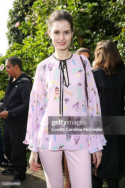 Chloe Hill attends the Romance Was Born show at Mercedes-Benz Fashion Week Resort 17 Collections at Carthona, Darling Point on May 18, 2016 in...