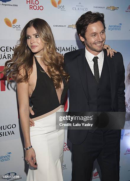 Eugenia 'La China' Suarez and Benjamin Vicuna attend the 'El Hilo Rojo' premiere at the Dot Baires on May 17, 2016 in Buenos Aires, Argentina.