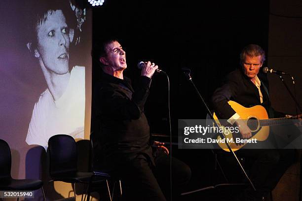 Marc Almond and Neal Whitmore perform at 'Lindsay Kemp: My Life & Work With David Bowie - In Conversation With Marc Almond' at The Ace Hotel on May...