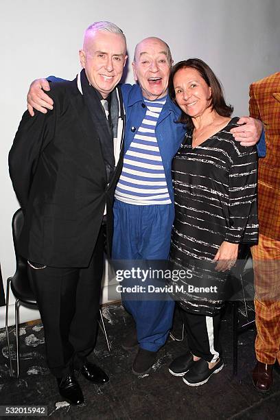 Holly Johnson, Lindsay Kemp and Arlene Phillips attend 'Lindsay Kemp: My Life & Work With David Bowie - In Conversation With Marc Almond' at The Ace...