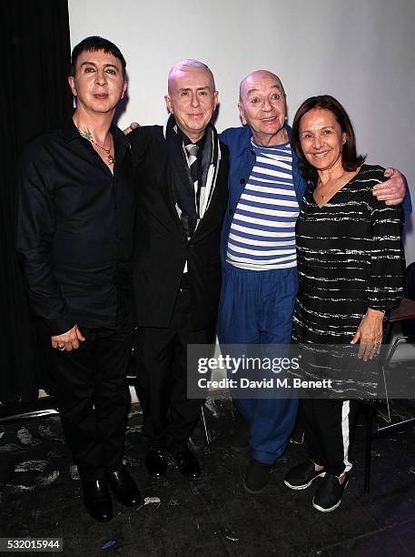 Marc Almond, Holly Johnson, Lindsay Kemp and Arlene Phillips attend 'Lindsay Kemp: My Life & Work With David Bowie - In Conversation With Marc...