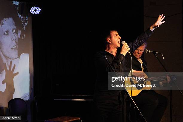 Marc Almond and Neal Whitmore perform at 'Lindsay Kemp: My Life & Work With David Bowie - In Conversation With Marc Almond' at The Ace Hotel on May...